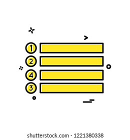 Menu buttons icon design vector