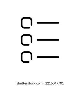 Menu buttons line icon. Tiles, slider, settings, centering, alignment, application, control panel, check list, app, align. Technology concept. Vector black line icon on a white background