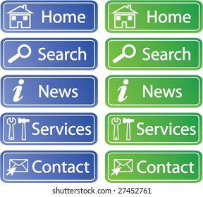 Menu buttons on a white background.