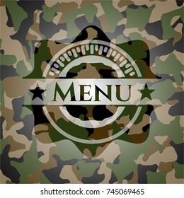 Menu camouflage emblem