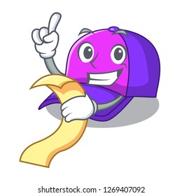 With menu cap character in the shape funny