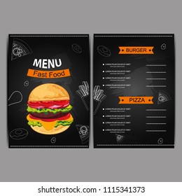 Menu card
