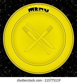 menu card, abstract vector art illustration