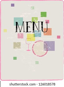 Menu card design