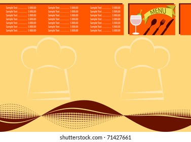 Diseño de tarjeta de menú