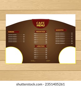 Menu card design, 3 pages menu card, restaurant menu, café menu 