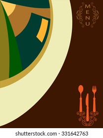 Plantilla de diseño de tarjeta de menú