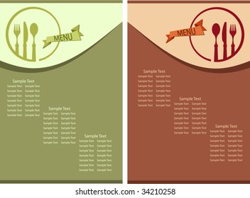 Menu Card Design template