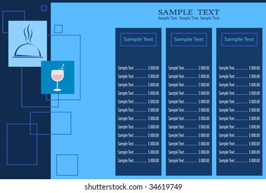Menu Card Design template