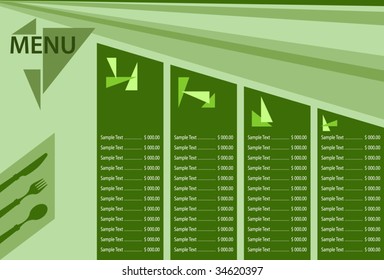 Menu Card Design template