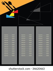 Menu Card Design template