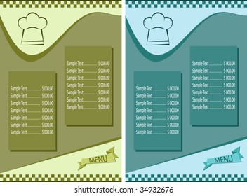 Menu Card Design template