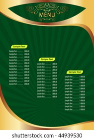 Menu Card Design template