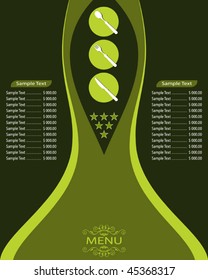 Menu Card Design template