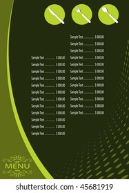 Menu Card Design template