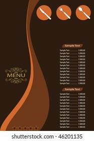 Menu Card Design template