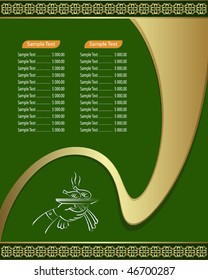 Menu Card Design template