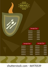 Menu Card Design template