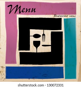 menu card design template for restaurant