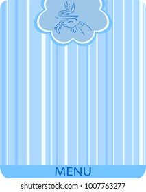 Menu Card Design Template  Vector Illustration