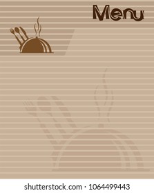 Menu Card Design Template  Vector Illustration