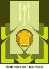 Menu Card Design Template Vector Art Illustration