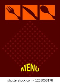 Menu Card Design Template Vector Art Illustration