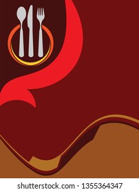 Menu Card Design Template Vector Art Illustration