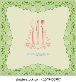 Menu Card Design Template Vector Art Illustration