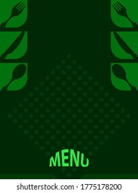 Menu Card Design Template Vector Art Illustration