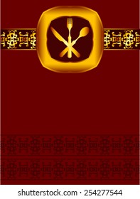Menu Card Design Template Vector Art 