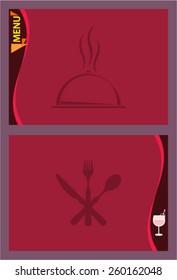 Menu Card Design Template Vector Art 