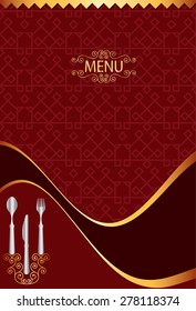 Menu Card Design Template Vector Art
