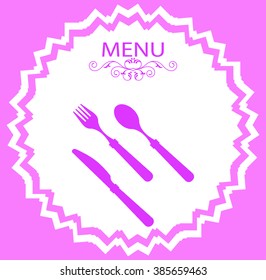 Ilustração de Vetor de Modelo de Design de Cartão de Menu