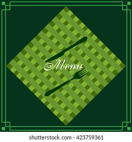 Menu Card Design Template  Vector Illustration