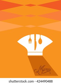 Menu Card Design Template  Vector Illustration