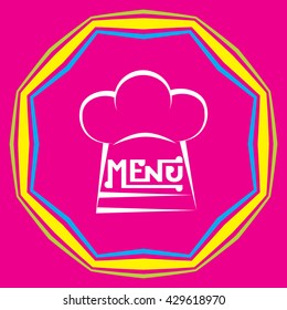 Menu Card Design Template  Vector Illustration