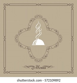 Menu Card Design Template  Vector Illustration