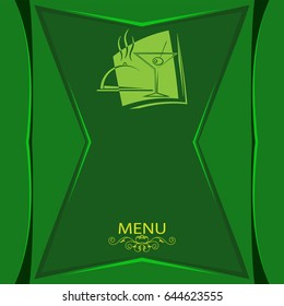 Menu Card Design Template  Vector Illustration