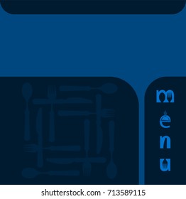 Menu Card Design Template  Vector Illustration