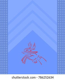 Menu Card Design Template  Vector Illustration