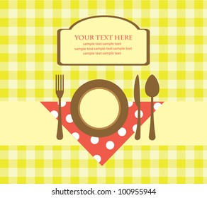 menu card design. vector illustration