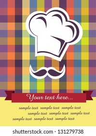 menu card design. vector illustration