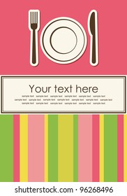 menu card design. vector illustration