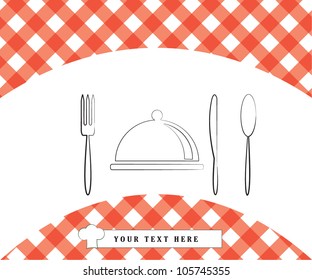 Menu card design/Vector illustration