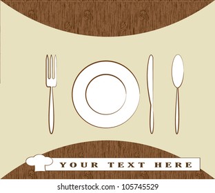 Menu card design/Vector illustration