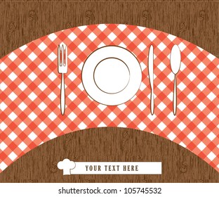 Menu card design/Vector illustration
