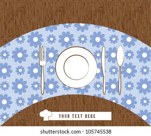 Menu card design/Vector illustration