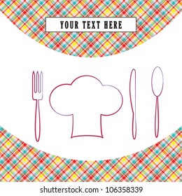 Menu card design/Vector illustration