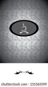 Menu card vector